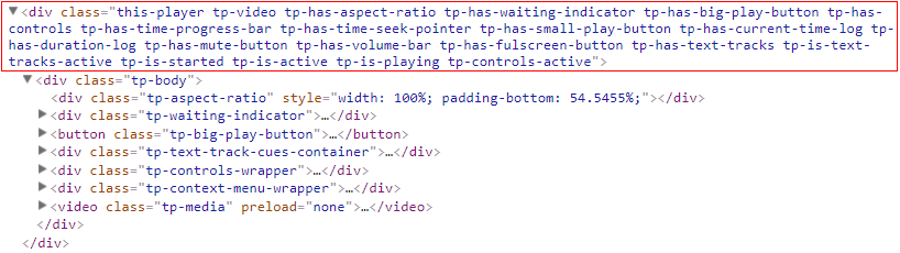 screenshot of thisPlayer skin html